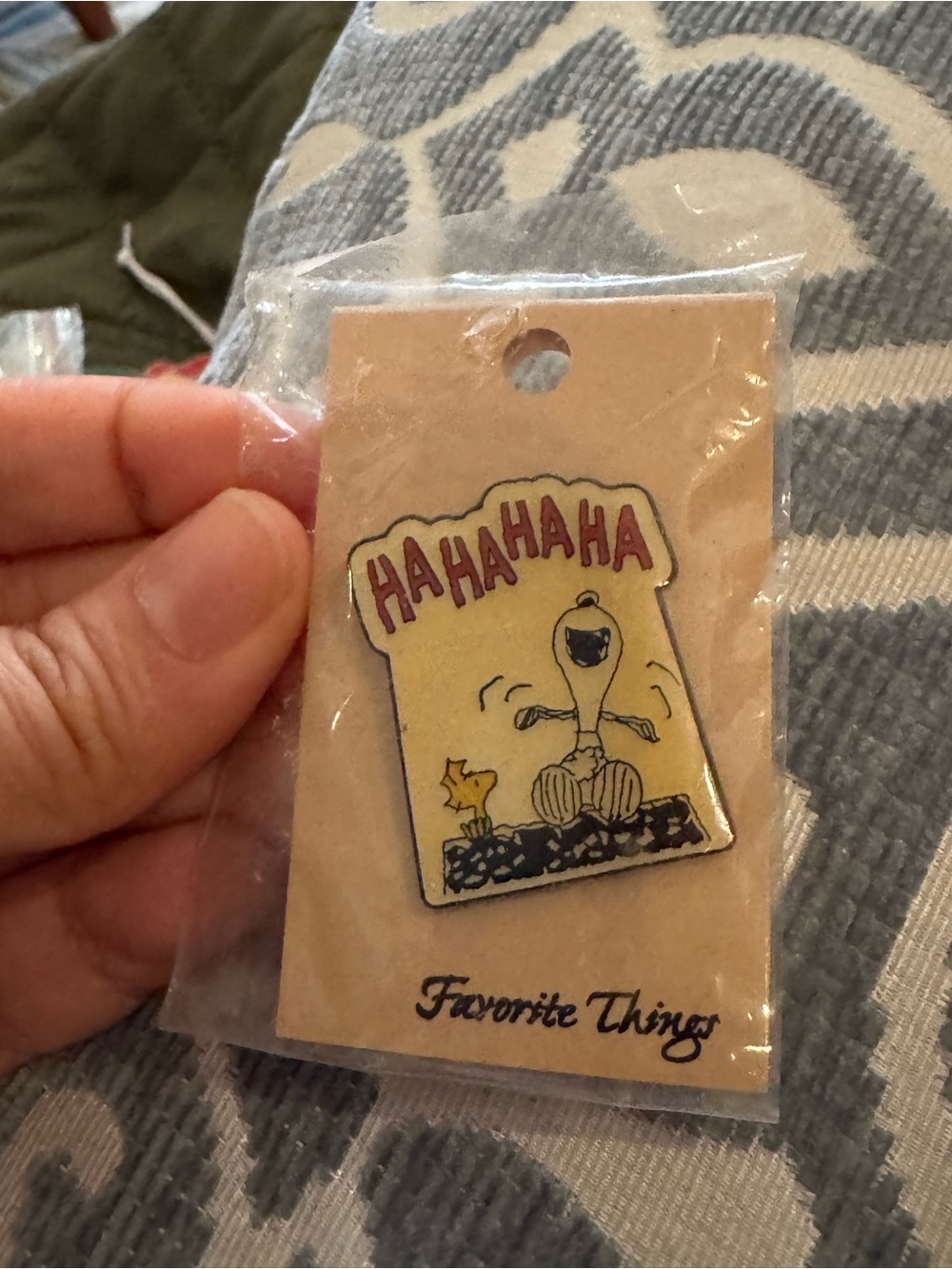 Peanuts Yellow & Red HAHAHAHA Snoopy Woodstock Enamel Pin by Peanuts